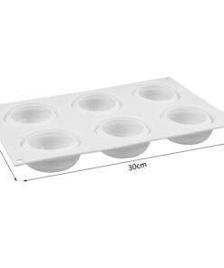 Vedini 6 Even Mousse Mould Round Spiral Pudding Dessert Mould1