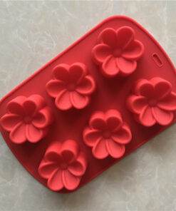 Vedini 6 even gardenia frangipani silicone cake mold