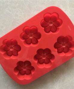 Alternative view of Vedini 6 Cavity Petal Flower Shape Cute Soap Making and Cake Baking Silicone Mould (Approx 60gms) JKB-190