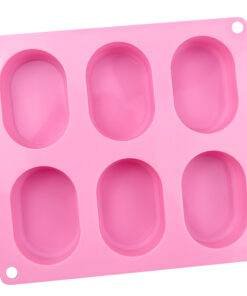 Alternative view of Vedini 6 Cavity small Oval DIY handmade essential oil soap mold(Appox 60-70gm per cavity) JKB-999