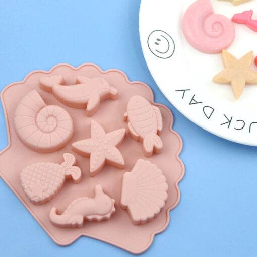 Vedini 7 even sea world DIY silicone chocolate mold2
