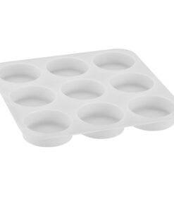 Alternative view of Vedini 9 Cavity Round Soap Mold DIY Handmade Soap Making Forms 3D Silicone Molds (60 to 70gm approx) JKB-311