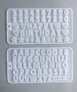 Vedini Crystal Epoxy Alphanumeric Mould 26 English Alphanumeric Moulds