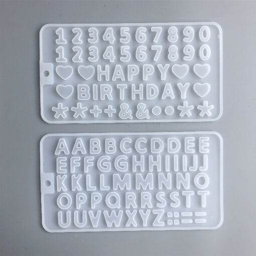 Vedini Crystal Epoxy Alphanumeric Mould 26 English Alphanumeric Moulds