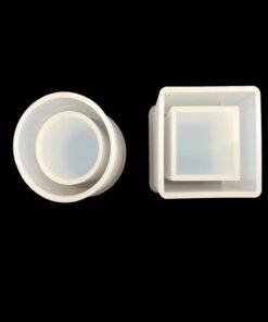 Vedini Silicone Mold Square Cylindrical High Mirror Pen Holder1