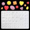 Vedini moonlight gem peach heart square oval cake small decorative mold handmade crystal drop glue mold