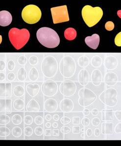 Vedini moonlight gem peach heart square oval cake small decorative mold handmade crystal drop glue mold