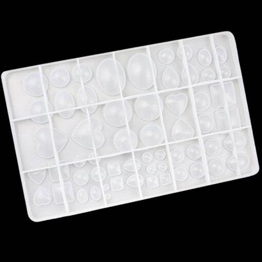 Vedini moonlight gem peach heart square oval cake small decorative mold handmade crystal drop glue mold
