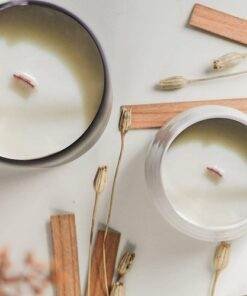 Alternative view of Vedini Wooden Candle Wicks with Iron Stand Sustainers – 6 Inch (15x150mm) | Regular & Double Thick | Crackling Wood Wick for Candle Making