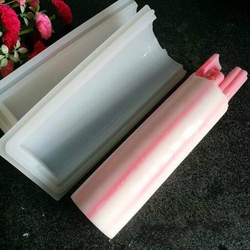 Vedini Round Tube Soap Mold Column Silicone Embed Soap Making Supplies Tool 1000ML4