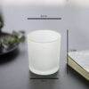 Frosted candle jar