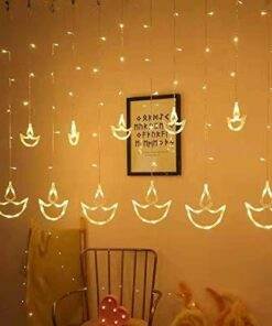 Diya curtain led lights 12