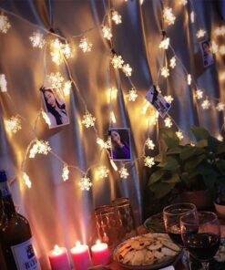 Alternative view of Snow Flake String Lights for Indoor jkb-1017