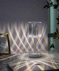 Alternative view of Crystal Table Lamp Rose Lamp with Touch Control, Led Crystal Table Lamp JKB 1009