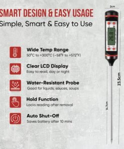 Alternative view of Digital Thermometer  (Range-50 C to 300 C)