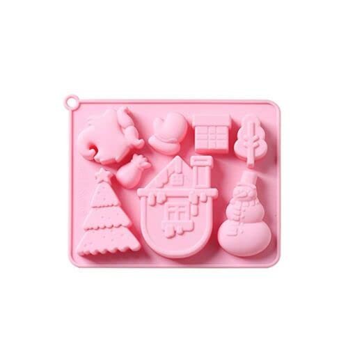 Christmas Molds Silicone Soap Molds Santa Claus Moon Soap