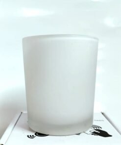 Candle Glass Jar White