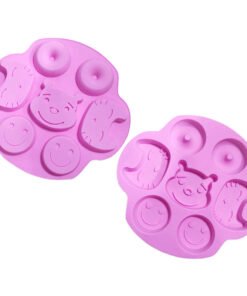 Alternative view of Vedini 7 Cavity Smiley Panda Silicone Cake Mold Large Baking Pan Non-stick Mold JKB-183