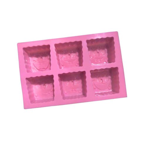 Vedini 6 Cavity SpongeBob Square Pants Silicone Cake Mold JKB-304 - Image 3