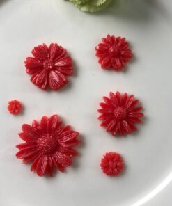 Alternative view of Vedini 6 Cavity Chrysanthemum Rose Flower Silicone Mold 205