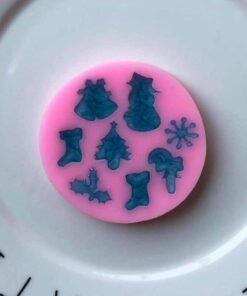 Alternative view of Vedini 8 Cavity Christmas ornaments silicone mold 204