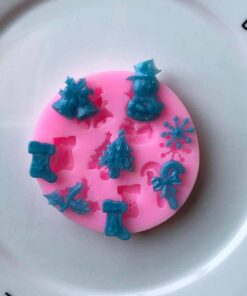 8 Cavity Christmas ornaments silicone mold