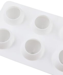 Alternative view of Vedini 6-Cavity Peach Fruit Candle Wax Cake Chocolate Silicone Mould JKB-182