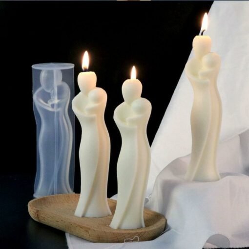 Vedini 3D Mother And Child Silicone Candle Mold Artistic Human Body Resin Epoxy Molds Candle Mould For Candle Making Home Decoration Code 119 - Image 3