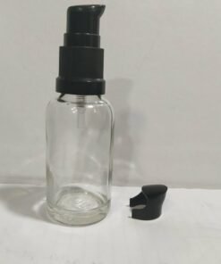 GLASS CLEAR SERUM PUMP BOTTLE