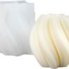 Geometric Wave Twirl Candle Mold