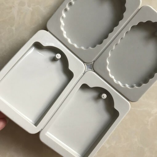 Vedini 4 Cavity Silicone Wax Sachet Molds Scented Wax Tablets Molds for Hanging Soap Mold JKB-185 - Image 2