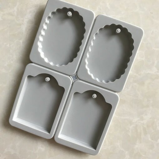 Vedini 4 Cavity Silicone Wax Sachet Molds Scented Wax Tablets Molds for Hanging Soap Mold JKB-185 - Image 4