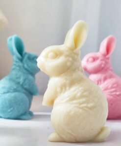 Alternative view of Vedini 3D Cute Rabbit Silicone Candle Mold, Wax Soap Mold for Candle Making Code 155