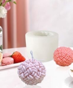 Alternative view of Vedini Woolen Yarn Ball Aromatherapy Candle Silicone Mold Code 149