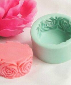 3D Side Round Rose Mold