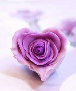 Alternative view of Vedini Heart Flower Silicone Candle Mold 3D Rose Candle Mold Code 158
