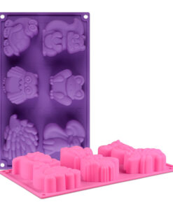 6 Cavity cartoon animal shape Mold