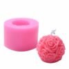3D Rose Ball Candle Mold