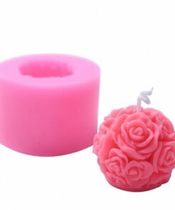 3D Rose Ball Candle Mold