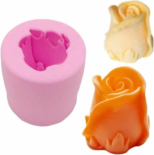 3D Rose Flower Shape Candle Mold