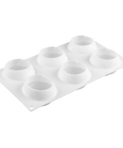 Alternative view of Vedini 6 Cavity rose silicone mold 3D rose mousse mold rose silicone cake mold JKb-198