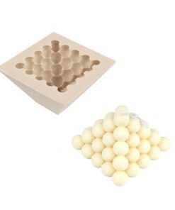 Pyramid bubble candle mold