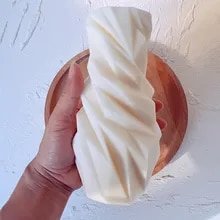 Alternative view of Vedini Geometric Diamond Shape Candle Silicone Mold Code 143