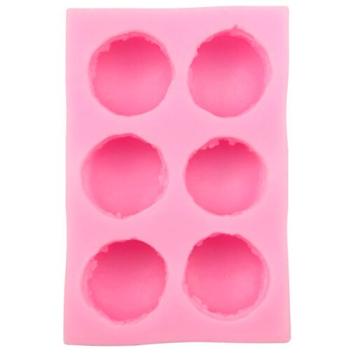 Vedini 6 Cavity 3D Macaroon Silicone Mold for Fondant, Macaron Hamburger Baking Molds, Candle Mold JKB-184 - Image 4