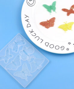 6 Cavity butterfly candle mold