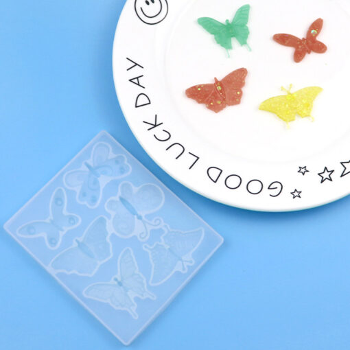 6 Cavity butterfly candle mold