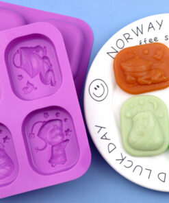 4 Cavity Stiff fish Silicone Mold