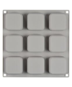 Alternative view of Vedini 9 Cavity square soap silicone molds  (55 To 65 GM APPROX) JKB-301