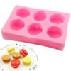 6 Cavity 3D Macaron Silicone Mold