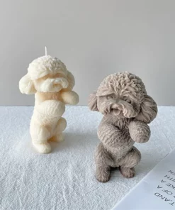 Cute Teddy Candle Silicone Mold